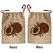 Coconut and Leaves Santa Sack - Front & Back