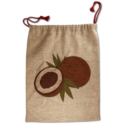 Coconut and Leaves Santa Sack - Front