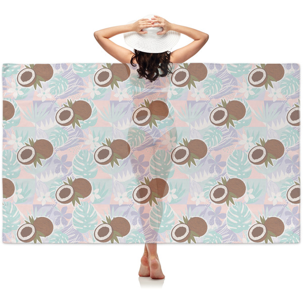 Custom Coconut and Leaves Sheer Sarong