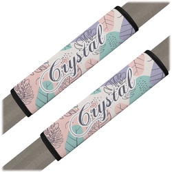 Coconut and Leaves Seat Belt Covers (Set of 2) (Personalized)