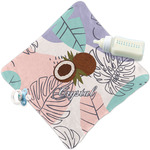 Coconut and Leaves Security Blanket w/ Name or Text
