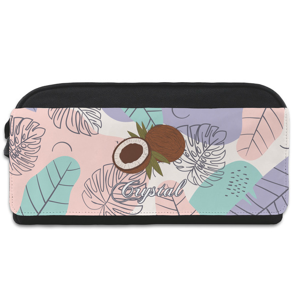 Custom Coconut and Leaves Shoe Bag (Personalized)