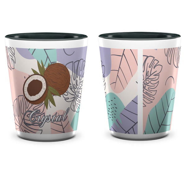 Coconut and Leaves Shot Glass - Two Tone - APPROVAL