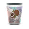Coconut and Leaves Shot Glass - Two Tone - FRONT