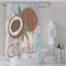 Coconut and Leaves Shower Curtain Lifestyle