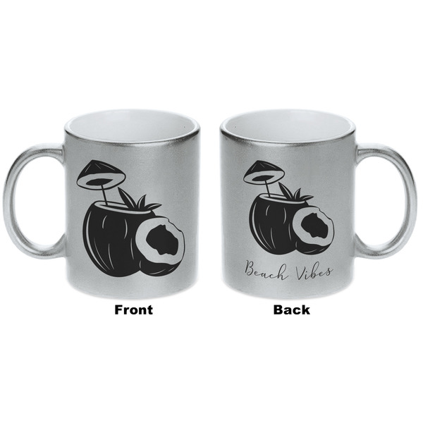 Coconut and Leaves Silver Mug - Approval