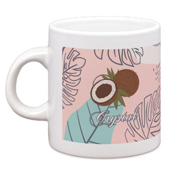 Coconut and Leaves Espresso Cup (Personalized)