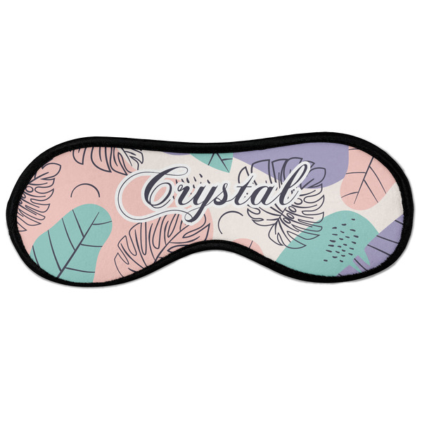 Custom Coconut and Leaves Sleeping Eye Masks - Large (Personalized)