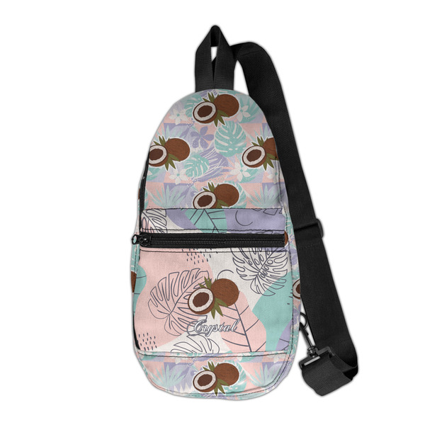 Custom Coconut and Leaves Sling Bag (Personalized)