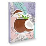 Coconut and Leaves Softbound Notebook - 5.75" x 8" (Personalized)