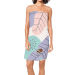 Coconut and Leaves Spa / Bath Wrap w/ Name or Text