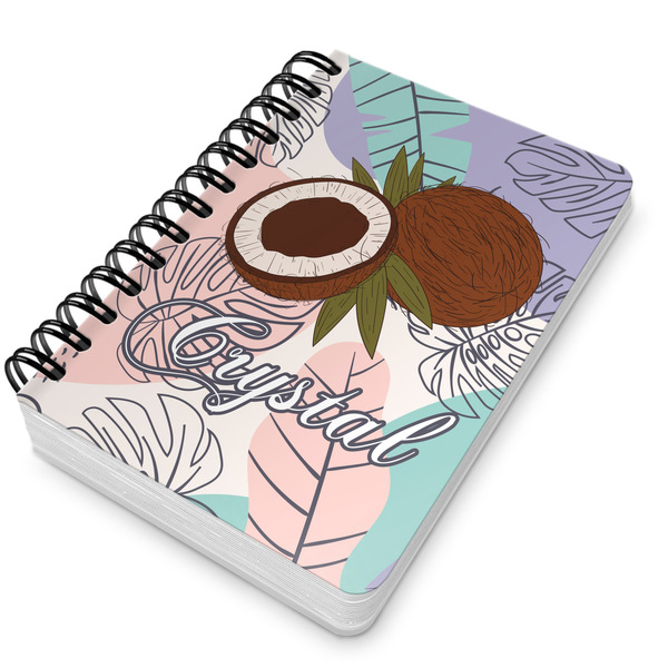 Coconut and Leaves Spiral Journal 5 x 7 - Main