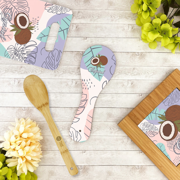 Coconut and Leaves Spoon Rest Trivet - LIFESTYLE