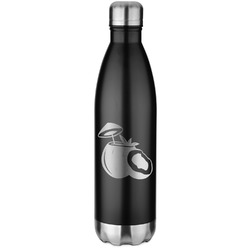 Coconut and Leaves Water Bottle - 26 oz. Stainless Steel - Laser Engraved (Personalized)
