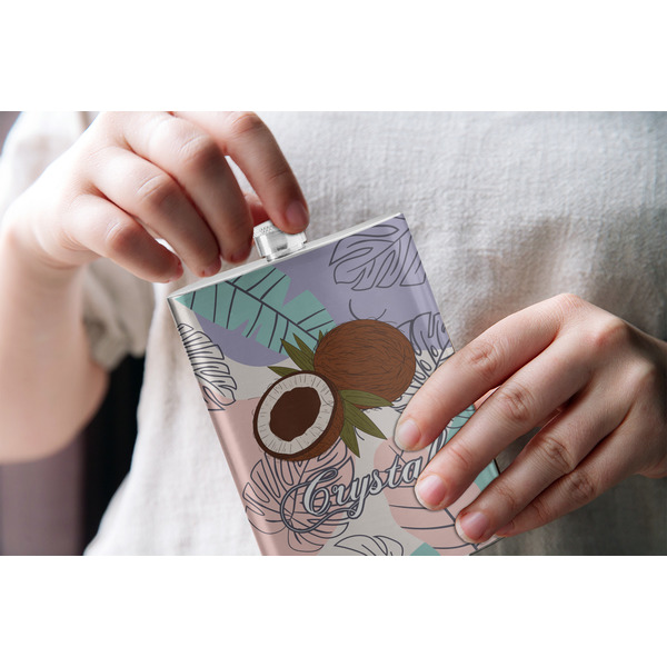 Coconut and Leaves Stainless Steel Flask - LIFESTYLE 1