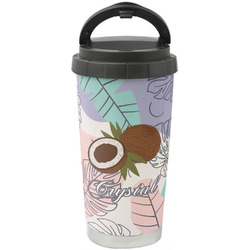 Coconut and Leaves Stainless Steel Coffee Tumbler (Personalized)