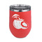 Coconut and Leaves Stemless Stainless Steel Wine Tumbler - Coral - Single Sided