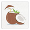 Coconut and Leaves Paper Dinner Napkin - Front View