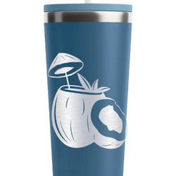 Coconut and Leaves RTIC Everyday Tumbler with Straw - 28oz