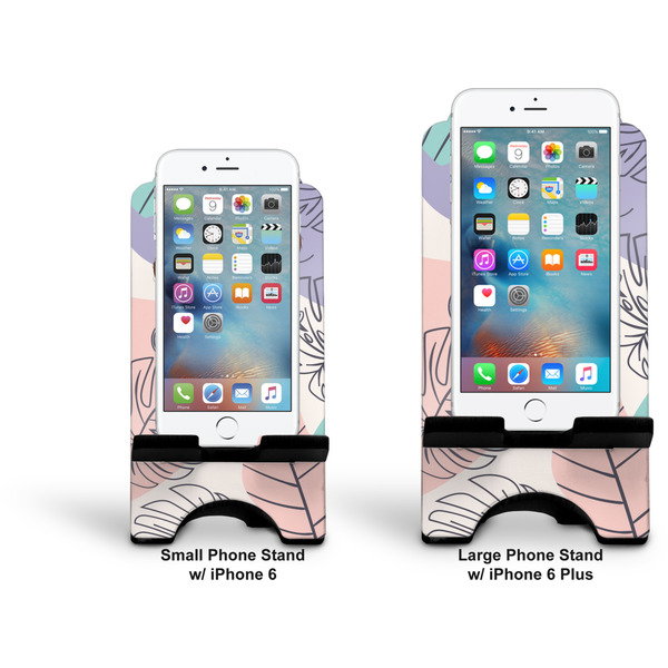 Coconut and Leaves Stylized Phone Stand - Comparison