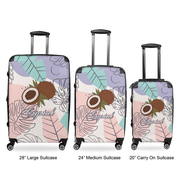 Coconut and Leaves Suitcase Set 1 - APPROVAL