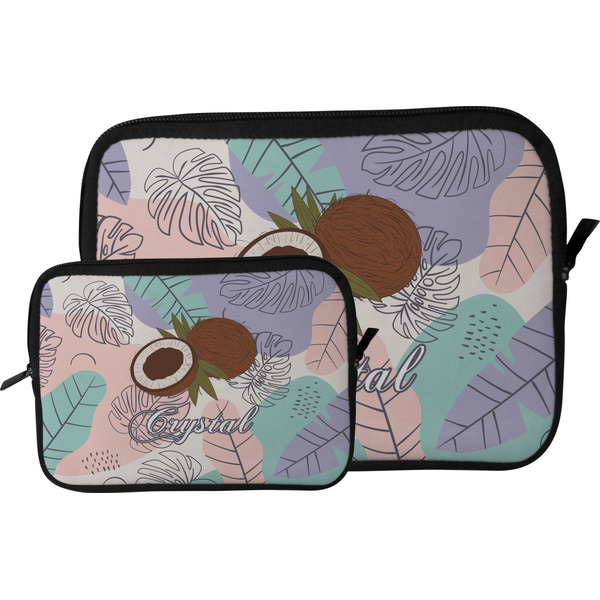 Coconut and Leaves Tablet Sleeve (Size Comparison)