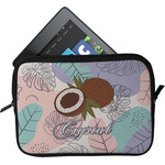 Coconut and Leaves Tablet Case / Sleeve - Small w/ Name or Text