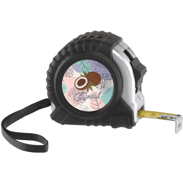 Custom Coconut and Leaves Tape Measure (Personalized)