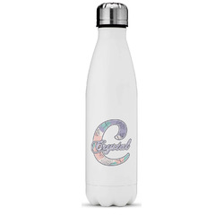 Coconut and Leaves Water Bottle - 17 oz. - Stainless Steel - Full Color Printing (Personalized)