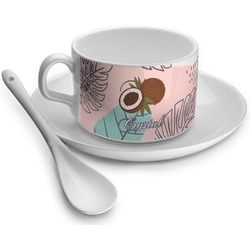 Coconut and Leaves Tea Cup (Personalized)