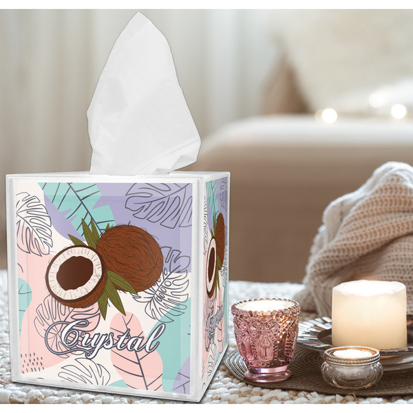 Coconut and Leaves Tissue Box - LIFESTYLE