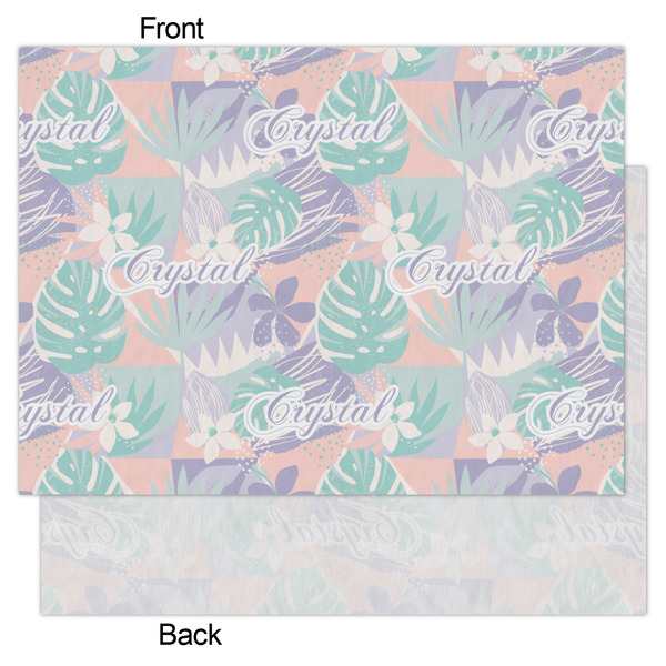 Coconut and Leaves Tissue Paper - Heavyweight - Large - Front & Back