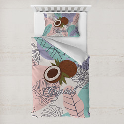 Coconut and Leaves Toddler Bedding Set - With Pillowcase (Personalized)