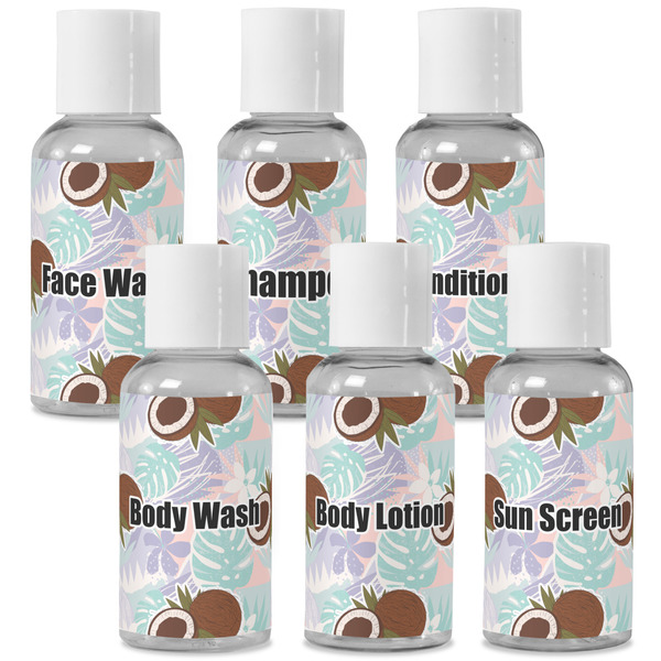 Custom Coconut and Leaves Travel Bottles (Personalized)