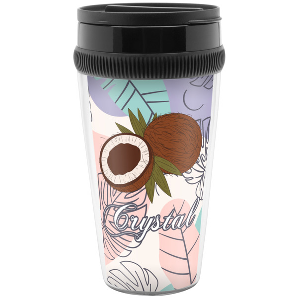 Coconut and Leaves Travel Mug (Personalized)
