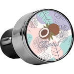 Coconut and Leaves USB Car Charger (Personalized)
