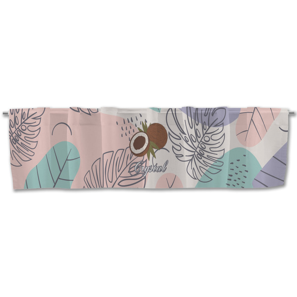 Coconut and Leaves Valance - Front