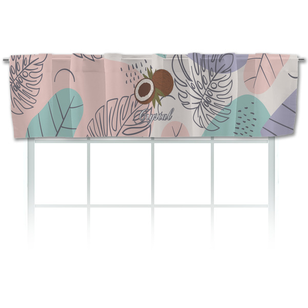 Custom Coconut and Leaves Valance (Personalized)