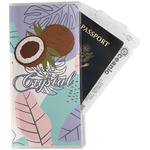 Coconut and Leaves Travel Document Holder