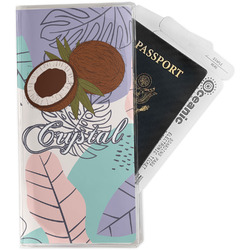 Coconut and Leaves Travel Document Holder