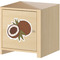 Coconut and Leaves Wall Graphic on Wooden Cabinet