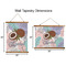 Coconut and Leaves Wall Hanging Tapestries - Parent/Sizing