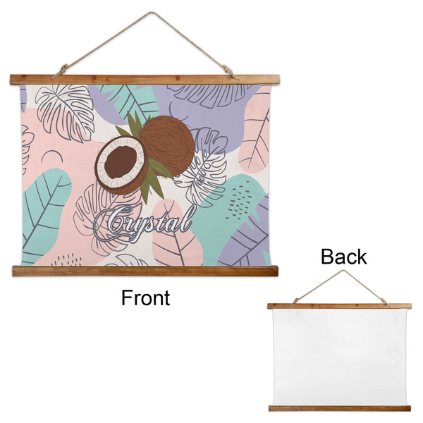 Coconut and Leaves Wall Hanging Tapestry - Landscape - APPROVAL