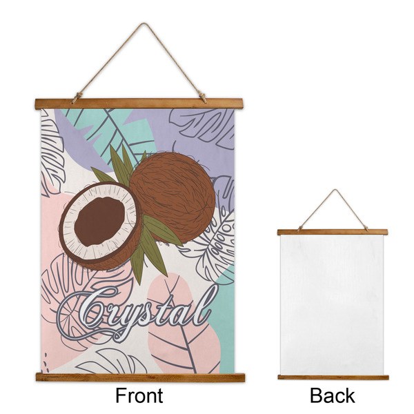 Coconut and Leaves Wall Hanging Tapestry - Portrait - APPROVAL
