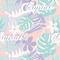 Coconut and Leaves Wallpaper & Surface Covering (Water Activated 24"x 24" Sample)