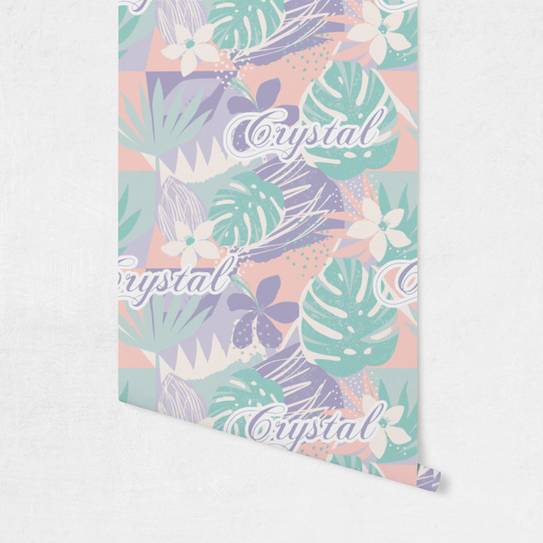 Coconut and Leaves Wallpaper on Wall