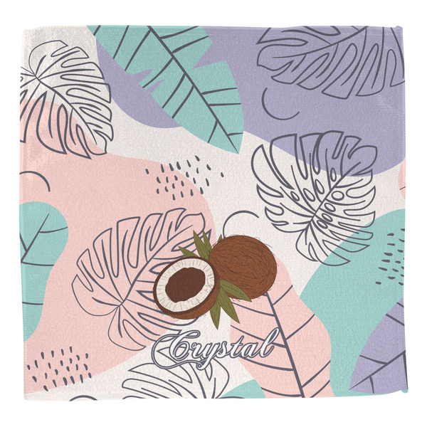 Coconut and Leaves Washcloth - Front - No Soap