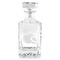 Coconut and Leaves Whiskey Decanter - 26oz Square - FRONT