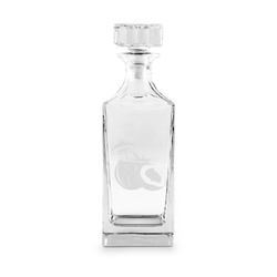 Coconut and Leaves Whiskey Decanter - 30 oz Square (Personalized)