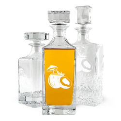 Coconut and Leaves Whiskey Decanter